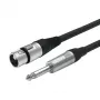 Vivolink PROAUDXLRFJACK6 audiokaapeli 6 m XLR 6,35 mm musta