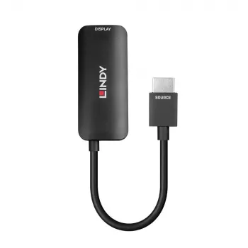 Lindy HDMI 8K60 - DisplayPort 1.4 -muunnin, 0,157 m, HDMI tyyppi A (Standard), DisplayPort, uros, naaras, suora
