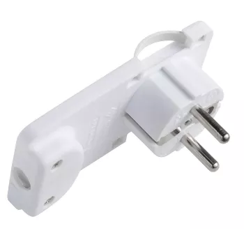 Microconnect PESCHPLUG-W virtapistokeadapteri Type F valkoinen