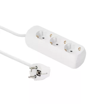 Microconnect GRU0035W pistorasialista 3 x Type F valkoinen