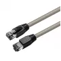Microconnect MC-SFTP8005 verkkokaapeli harmaa 0,5 m Cat8.1 S/FTP (S-STP)