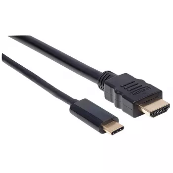 Manhattan USB-C - HDMI -kaapeli, 4K@30Hz, 2 m, musta, uros-uros, kolmen vuoden takuu
