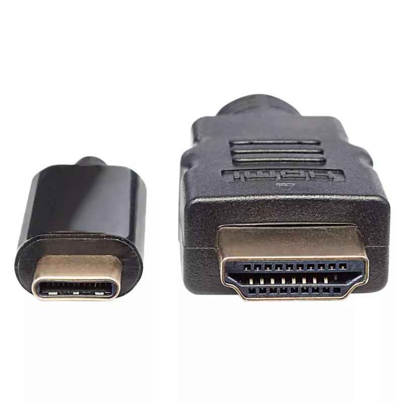 Manhattan USB-C - HDMI -kaapeli, 4K@30Hz, 2 m, musta, uros-uros, kolmen vuoden takuu