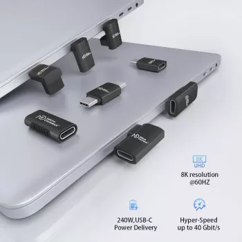 USB-C-kaapeli MicroConnect Premium USB4 3x2 USB-C, USB4-yhteensopiva suurnopeus- datan- ja virransiirto