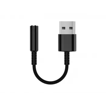 Equip 147945 audiokaapeli 0,15 m 3,5 mm USB Type-A musta