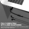 Equip 147945 audiokaapeli 0,15 m 3,5 mm USB Type-A musta