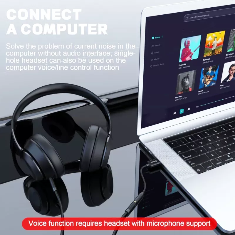Equip 147945 audiokaapeli 0,15 m 3,5 mm USB Type-A musta
