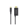 VivoLink USB-C–HDMI-kaapeli 100 W virransyötöllä, malli PROUSBCHDMIMM2-CHARGE