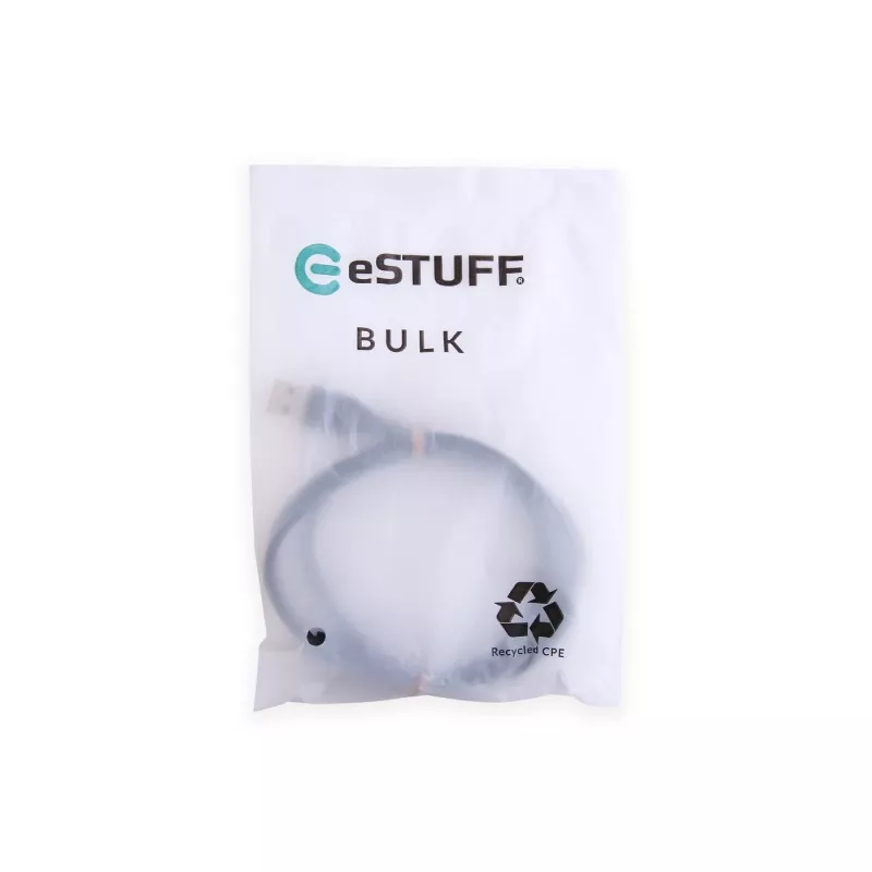 eSTUFF ES605180-BULK USB-kaapeli USB 2.0 1 m USB C USB A musta