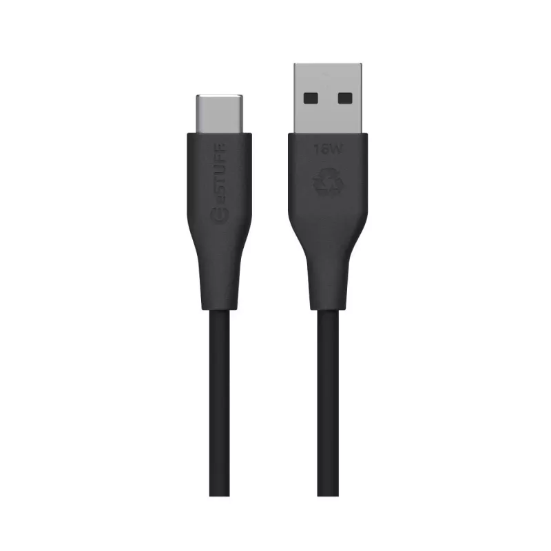 eSTUFF ES605180-BULK USB-kaapeli USB 2.0 1 m USB C USB A musta