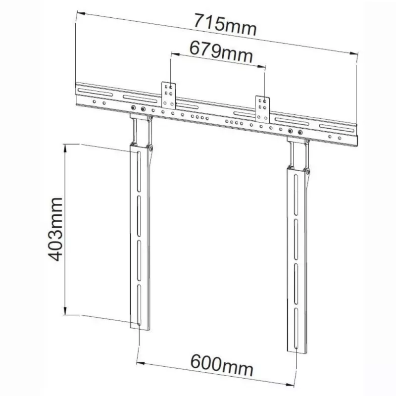 Techly Soundbar-tuki 10kg TV:lle tai TV-teline musta ICA-PLB 102S