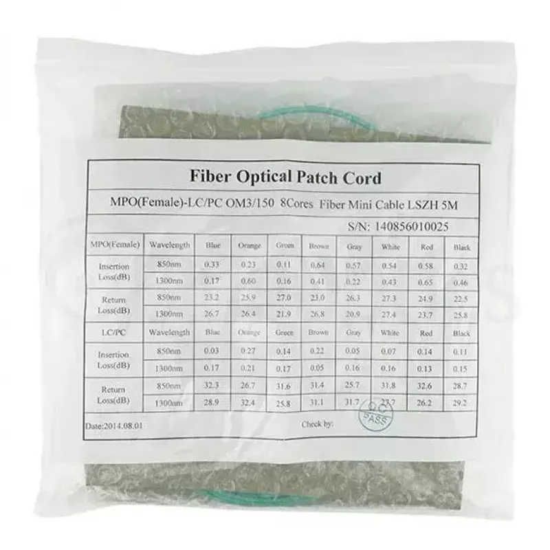 Glasfaserkabel BlueOptics MTP-4LC-M10M 10 m OM3 MTP–4×LC täysduplex