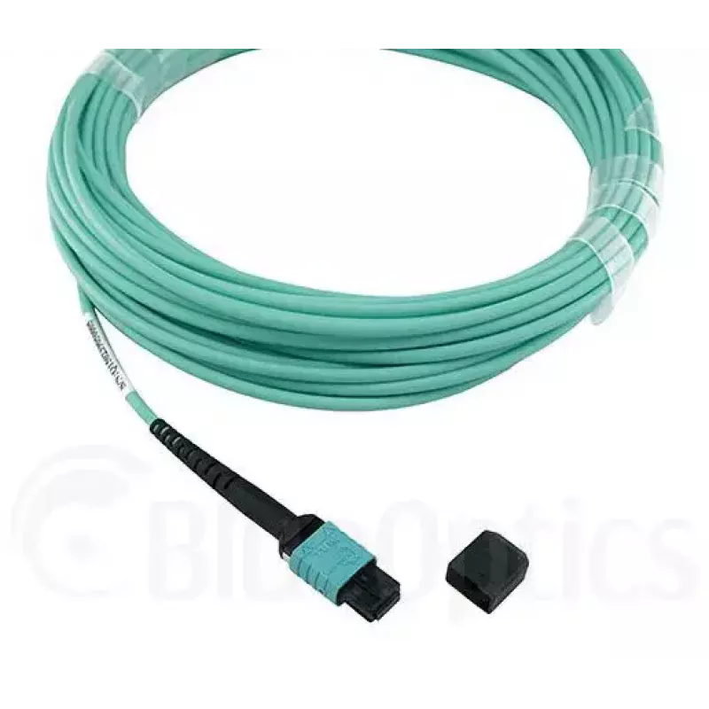 Glasfaserkabel BlueOptics OCTCABLE10M-SR 10 m OM3 MPO–4×LC aqua