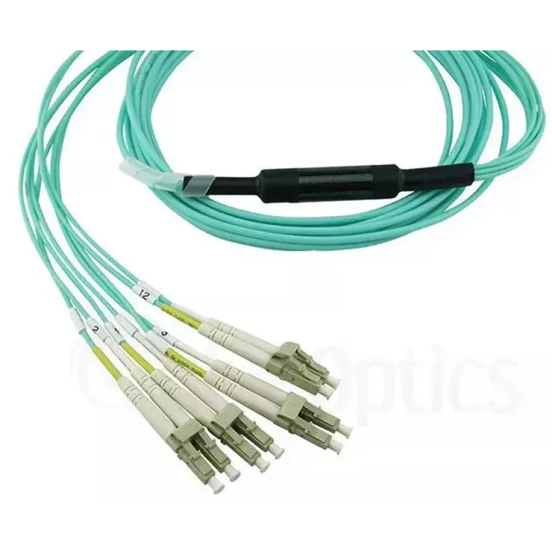 Glasfaserkabel BlueOptics OCTCABLE10M-SR 10 m OM3 MPO–4×LC aqua
