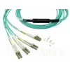 Glasfaserkabel BlueOptics OCTCABLE10M-SR 10 m OM3 MPO–4×LC aqua