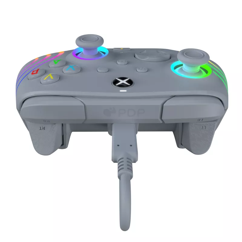 PDP Afterglow Wave harmaa USB-peliohjain analoginen / digitaalinen PC, Xbox One, Xbox Series S, Xbox Series X