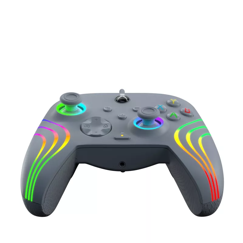 PDP Afterglow Wave harmaa USB-peliohjain analoginen / digitaalinen PC, Xbox One, Xbox Series S, Xbox Series X