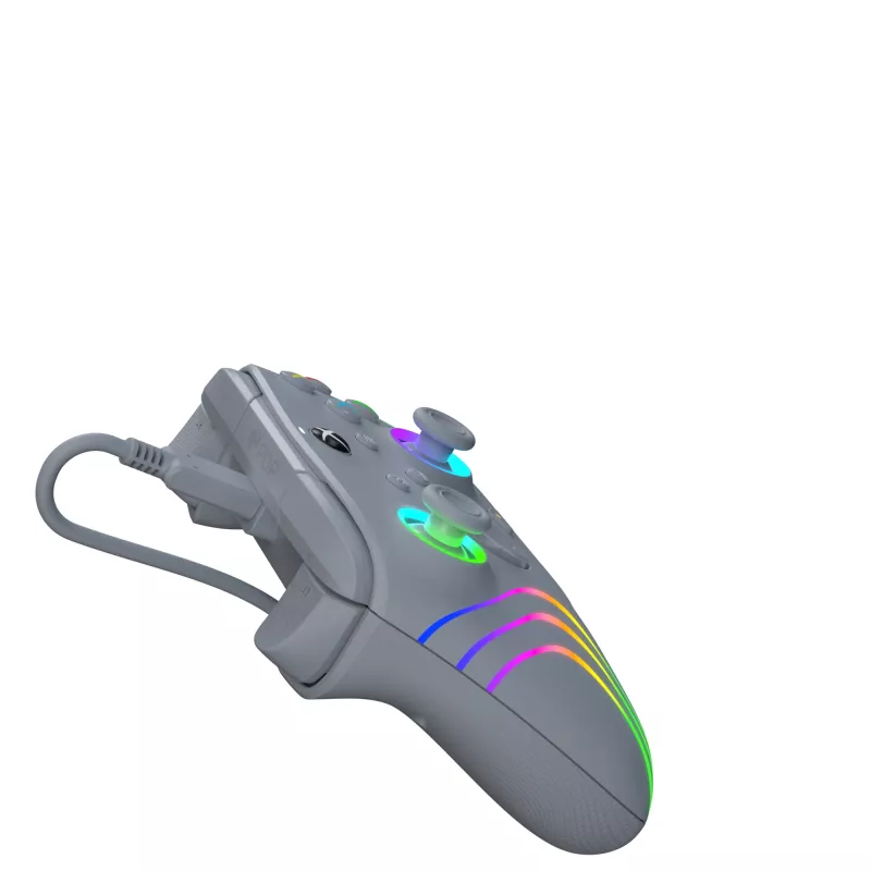 PDP Afterglow Wave harmaa USB-peliohjain analoginen / digitaalinen PC, Xbox One, Xbox Series S, Xbox Series X