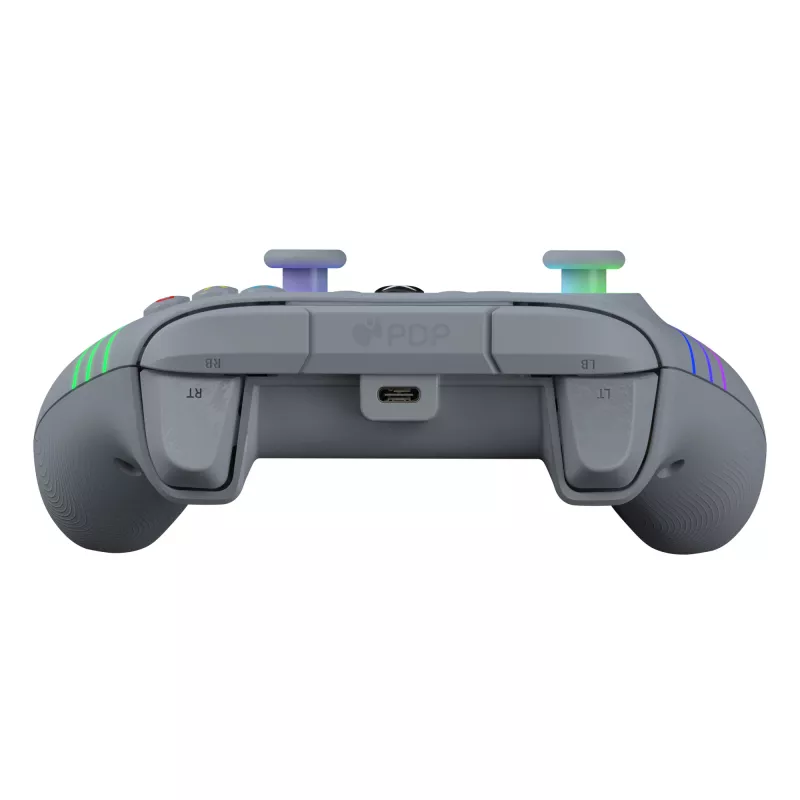 PDP Afterglow Wave harmaa USB-peliohjain analoginen / digitaalinen PC, Xbox One, Xbox Series S, Xbox Series X