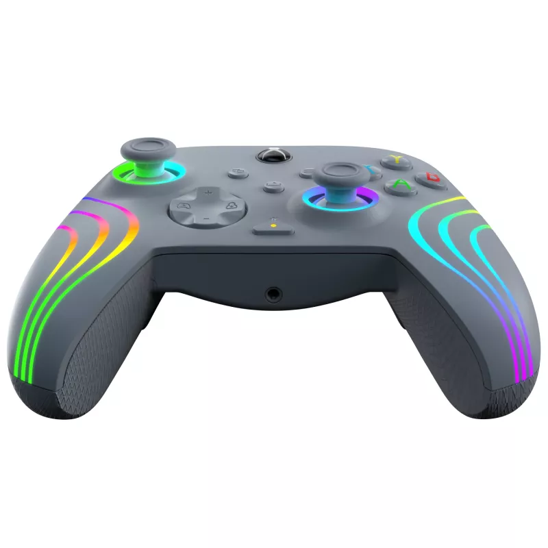 PDP Afterglow Wave harmaa USB-peliohjain analoginen / digitaalinen PC, Xbox One, Xbox Series S, Xbox Series X