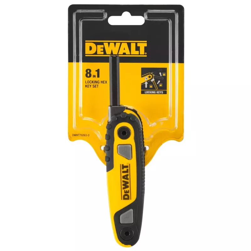 DeWalt DWHT0-70263 kuusioavainsarja taskukoossa, 8 kpl