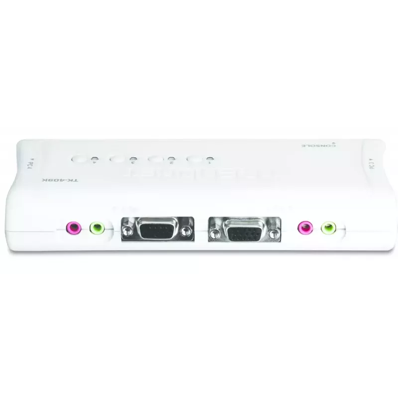 KVM-kytkin Trendnet TK-409K USB VGA 2048x1536 1,6 m johdollinen sininen
