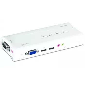 KVM-kytkin Trendnet TK-409K USB VGA 2048x1536 1,6 m johdollinen sininen