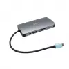 i-tec Metal USB-C Nano -telakka HDMI/VGA ja LAN + yleislaturi 77 W