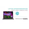 i-tec Metal USB-C Nano -telakka HDMI/VGA ja LAN + yleislaturi 77 W