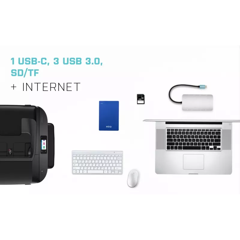 i-tec Metal USB-C Nano -telakka HDMI/VGA ja LAN + yleislaturi 77 W