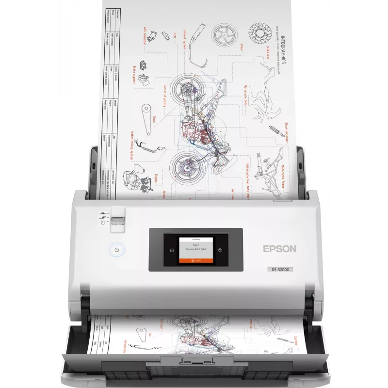 Epson WorkForce DS-32000 syöttöskanneri 600 x 600 DPI A3 valkoinen