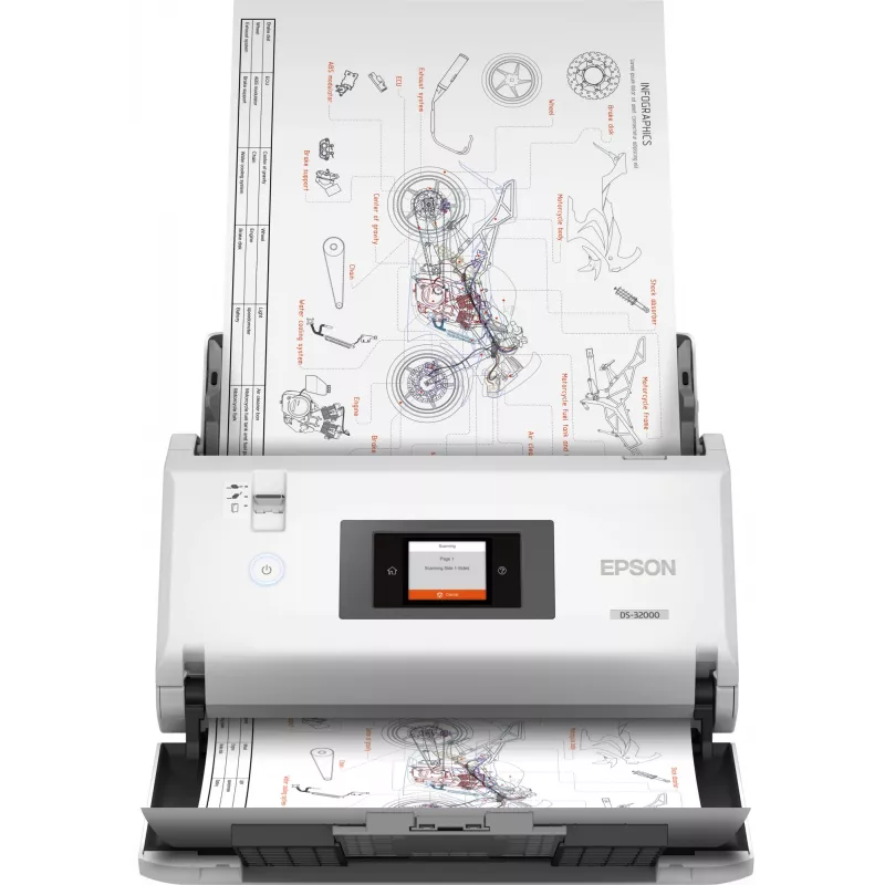 Epson WorkForce DS-32000 syöttöskanneri 600 x 600 DPI A3 valkoinen