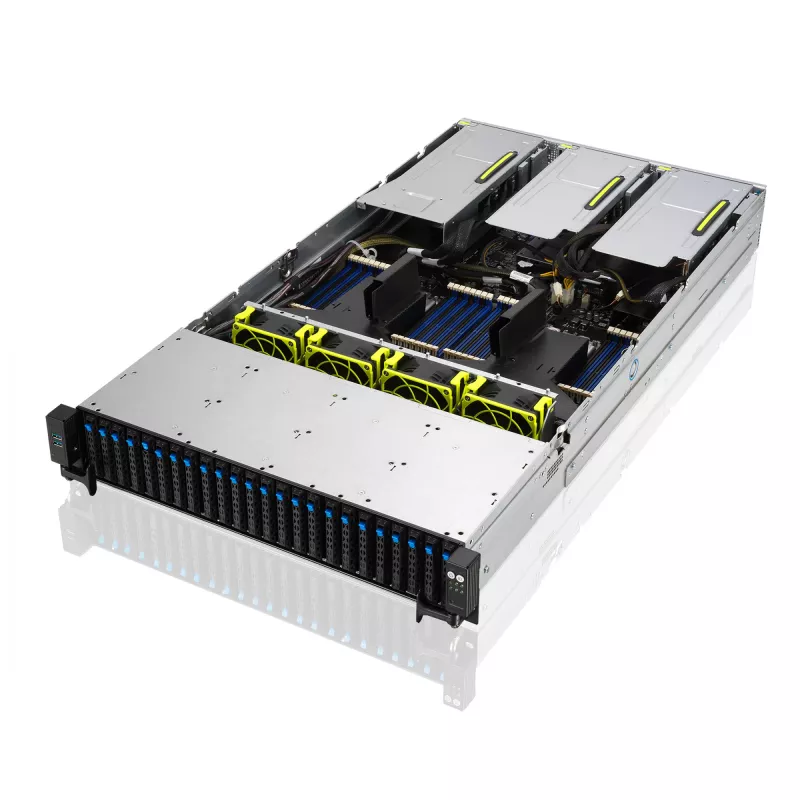 ASUS RS720-E11-RS24U Intel C741 rack (2U) musta, hopea
