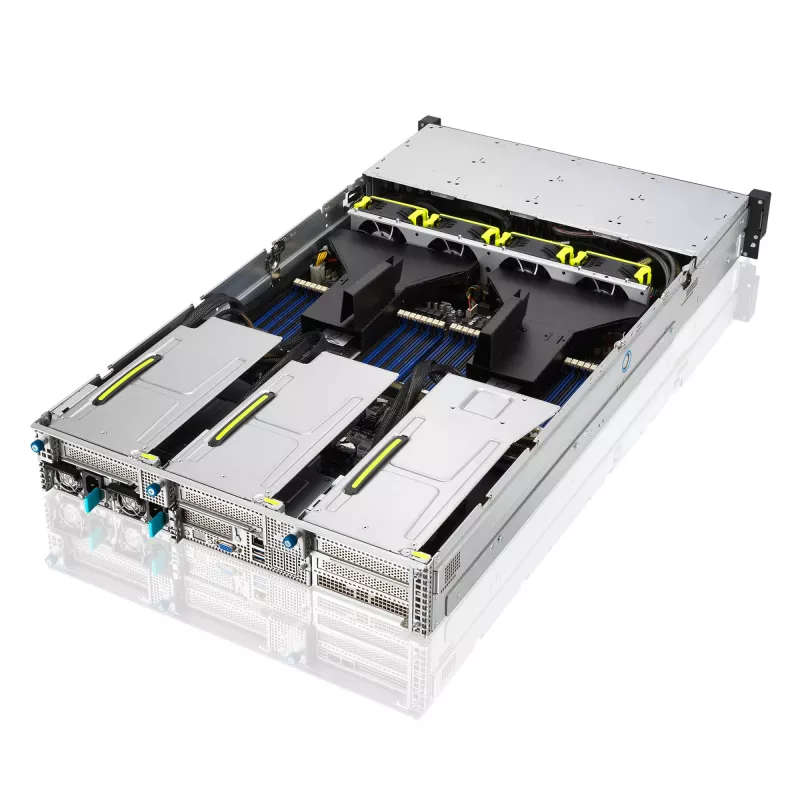 ASUS RS720-E11-RS24U Intel C741 rack (2U) musta, hopea