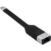 Techly ICOC USBC-RJ45 verkkokaapeli musta 0,144 m