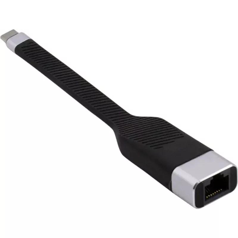 Techly ICOC USBC-RJ45 verkkokaapeli musta 0,144 m