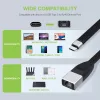 Techly ICOC USBC-RJ45 verkkokaapeli musta 0,144 m