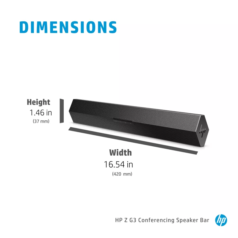 Z G3 soundbar-kokousjärjestelmä, musta