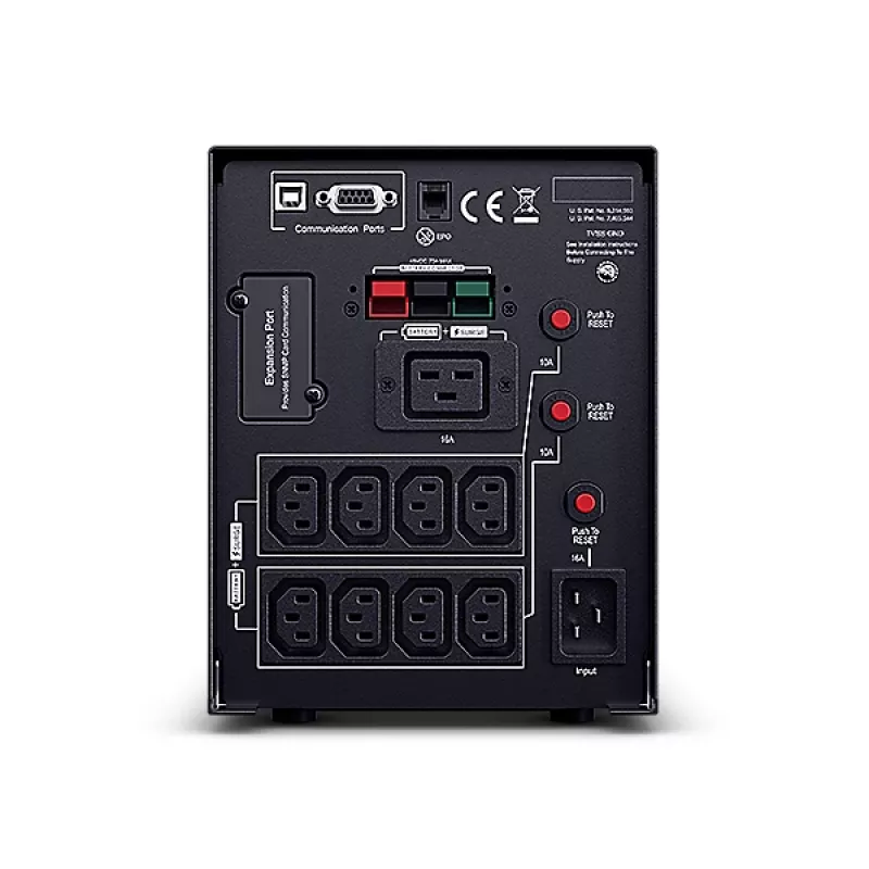 CyberPower PR2200ELCDSXL keskeytymätön virransyöttö (UPS) Line-Interactive 2,2 kVA 1980 W 9 AC-lähtöä