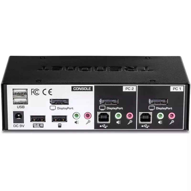 KVM-kytkin Trendnet TK-241DP musta