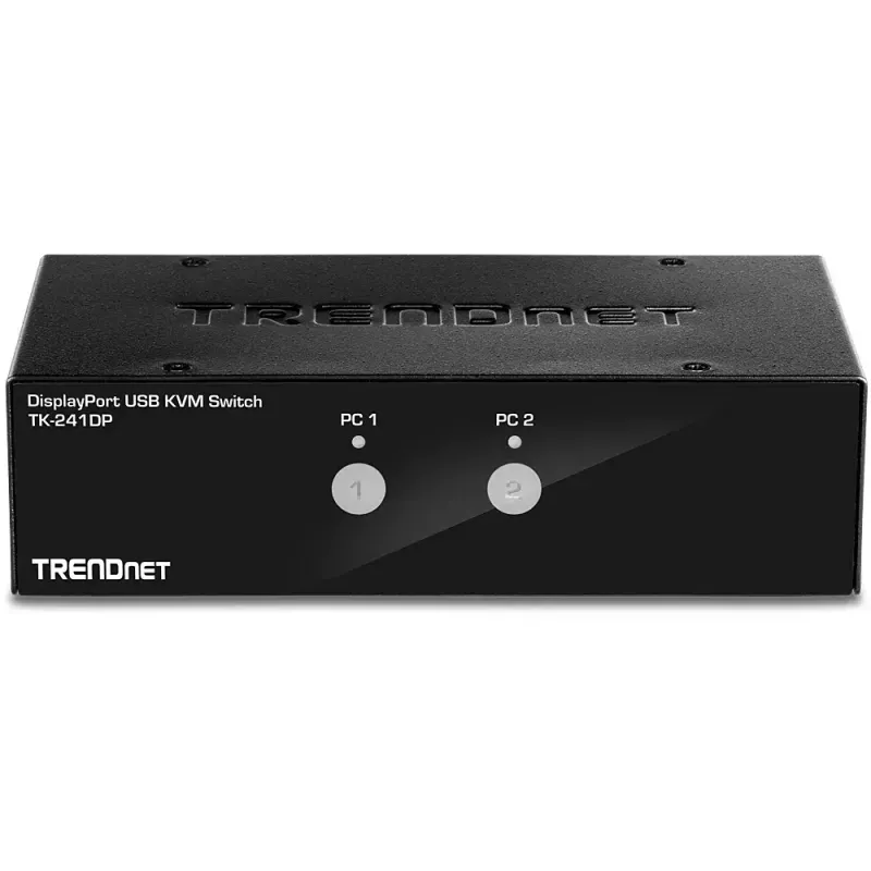 KVM-kytkin Trendnet TK-241DP musta