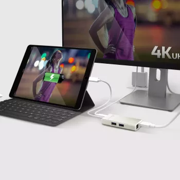 USB Type-C -multisovitin j5create JCA374-N johdollinen 60W 4K