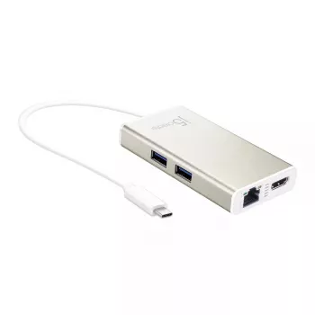 USB Type-C -multisovitin j5create JCA374-N johdollinen 60W 4K