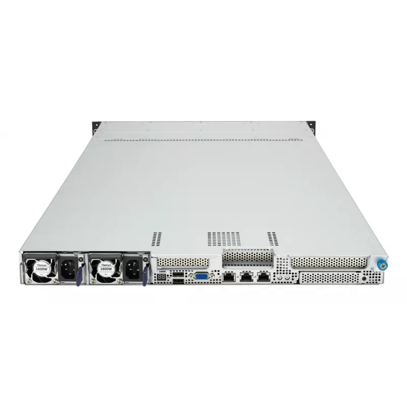 ASUS RS500A-E12-RS4U Socket SP5 teline (1U) musta, hopea