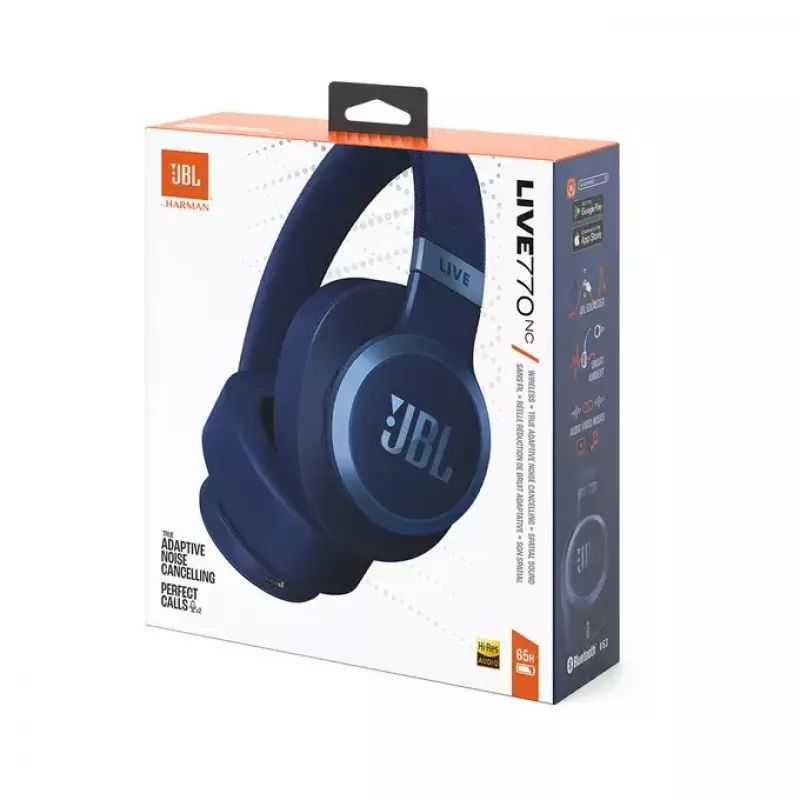 JBL Live 770NC kuulokkeet langaton pääpanta puhelut/musiikki Bluetooth sininen