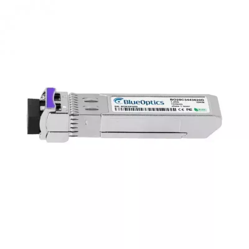 Verkon lähetin-vastaanotinmoduuli BlueOptics 37973177-BO cSFP kuitu 1250 Mbit/s hopea