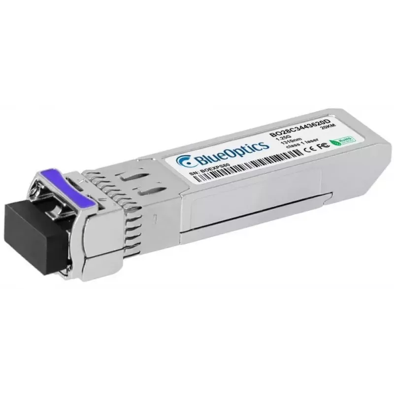 Verkon lähetin-vastaanotinmoduuli BlueOptics AT-SPBD20DUAL-14-BO — kuitu-SFP, cSFP-liitäntä, LC-liitin, alumiini