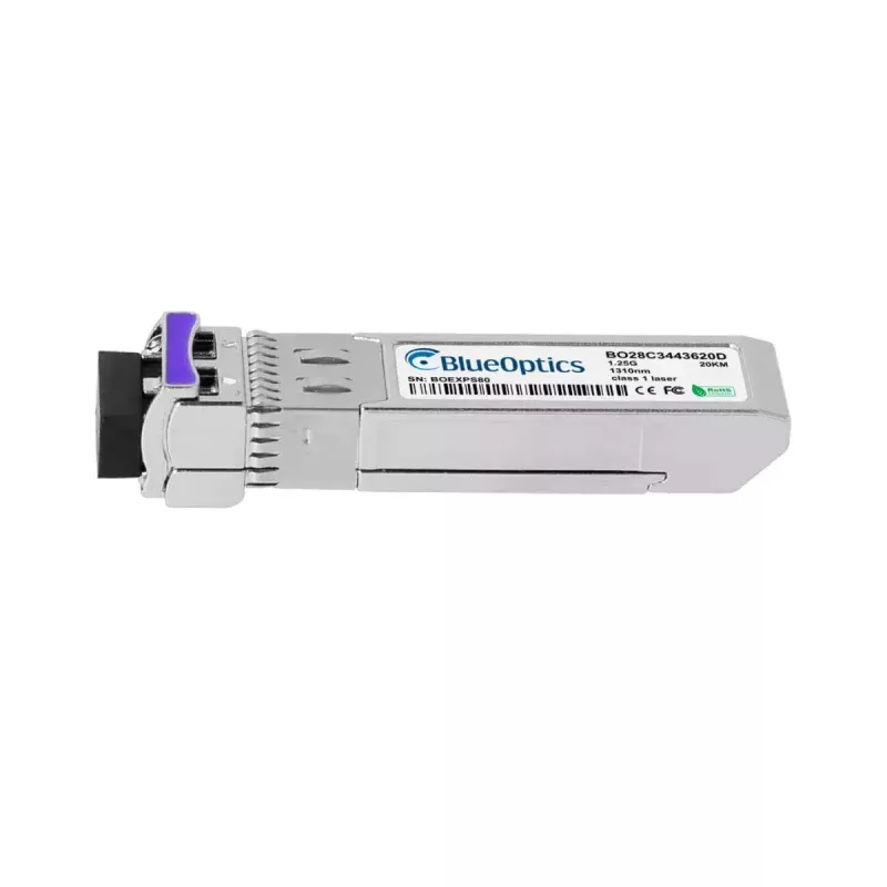 SFP-kuitu-lähetin-vastaanotin BlueOptics LRM1301-BC+1-BO, cSFP, 1250 Mbit/s, hopea