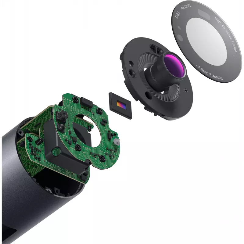 DELL WB7022 verkkokamera 8,3 MP 3840 x 2160 pikseliä USB musta