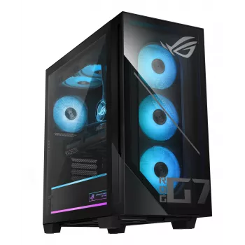 ASUS ROG G700 GM700TZ-R8700F092W AMD Ryzen™ 7 8700F 32 GB DDR5-SDRAM 2 TB SSD NVIDIA GeForce RTX 5070 Ti Windows 11 Home Tower-PC musta